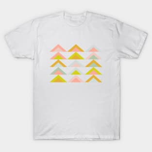 Triangles in Pastel Earth Tones T-Shirt